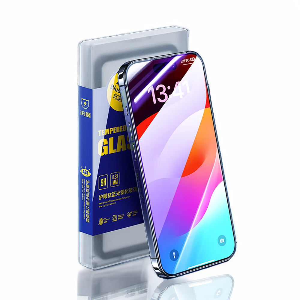 SmartDevil 9H Tempered Glass Full Cover Anti-Blue Light Screen Protector for iPhone 15 Series