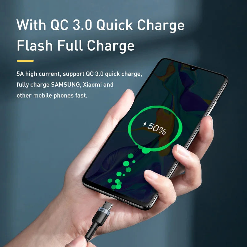 Baseus Quick Charge 100W Type-C Cable - Get it from Aussie TechMate