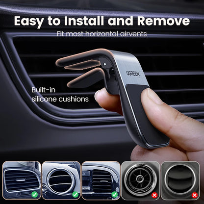 UGREEN Magnetic Air Vent Clip Mount Car Phone Holder