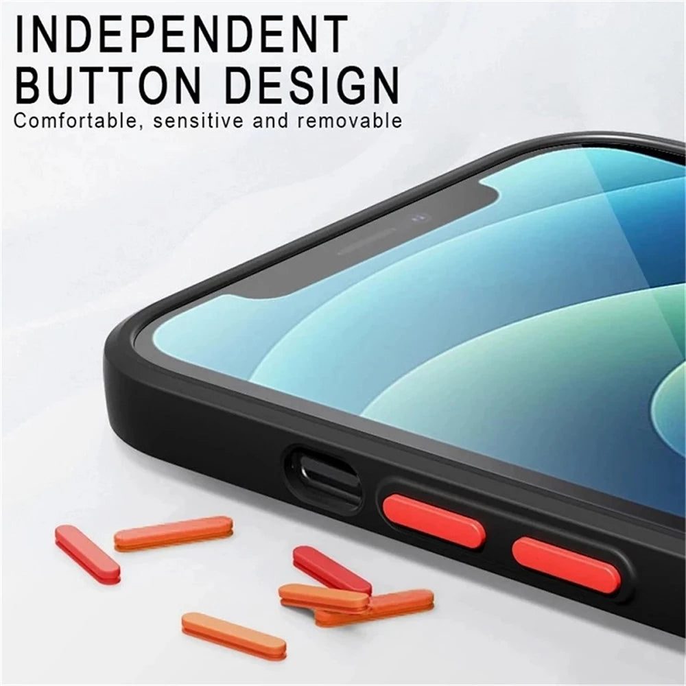 Matte Shockproof Magnetic Magsafe Case for iPhone 13/14/15 Series