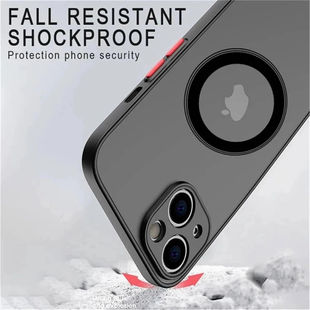 Matte Shockproof Magnetic Magsafe Case for iPhone X/XS/XR/11/12 Series