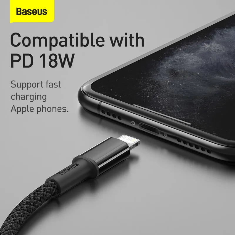 Baseus 20W Fast Charge USB-C to Lightning Cable for iPhone