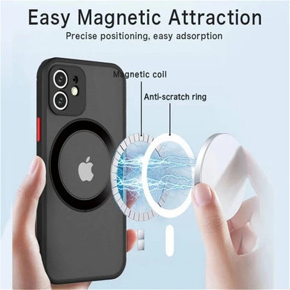 Matte Shockproof Magnetic Magsafe Case for iPhone X/XS/XR/11/12 Series