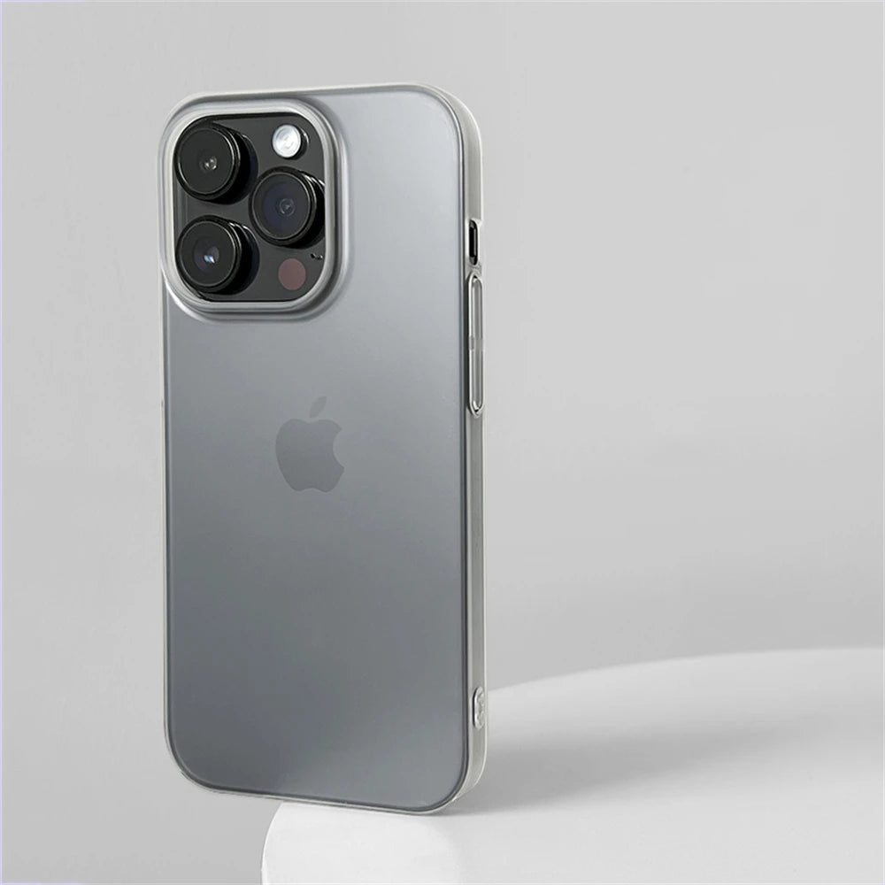 Matte Clear Case, highlighting the anti-glare matte finish.