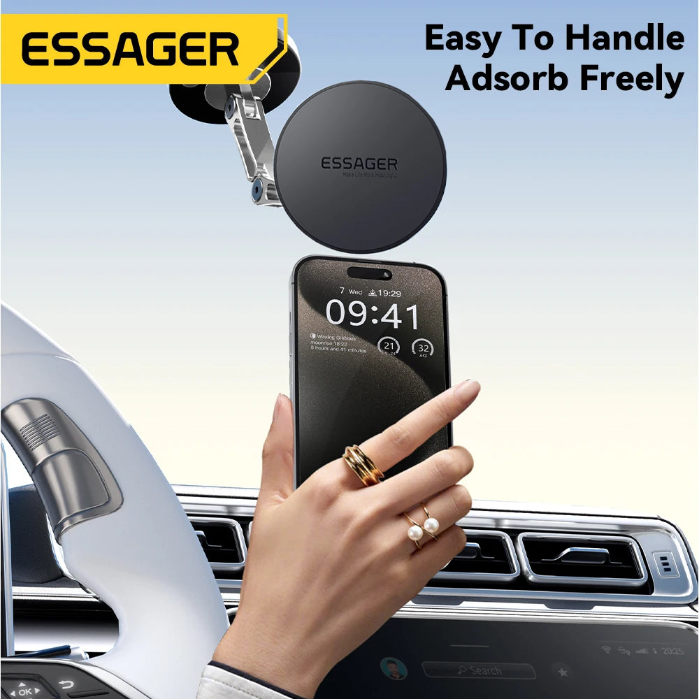 ESSAGER Magnetic Car Mount - Telescoping & 360° Rotating Phone Holder