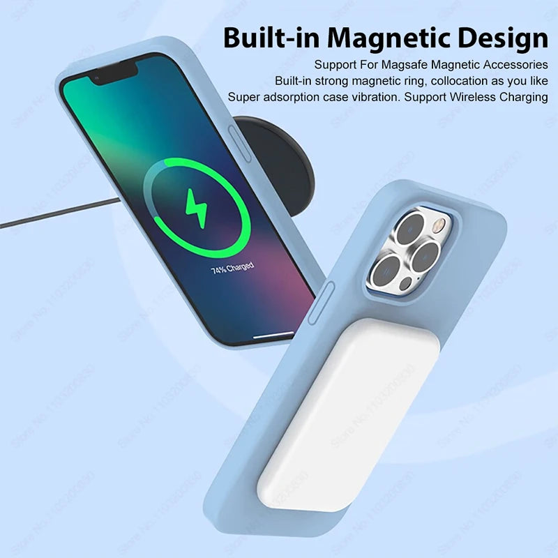 Liquid Silicone MagSafe Case for iPhone 14/15 Series