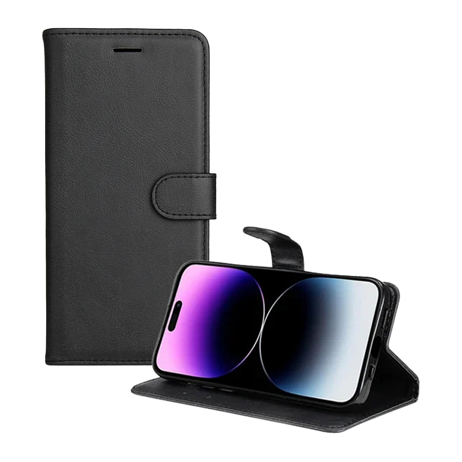 Multi-Functional Leather Wallet Case with Magnetic Flip & Stand - for iPhone 13/14/15 Series