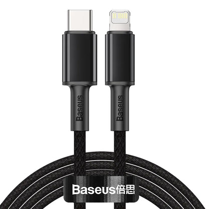 Baseus 20W PD Fast Charge USB-C to Lightning Cable in Black