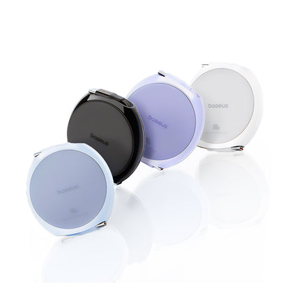 Baseus Retractable USB-C to USB-C 100W Fast Charging Cable displayed in all four color options: Black, White, Blue, and Purple, highlighting its sleek design and vibrant finishes.