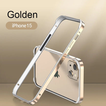 Hybrid Silicone Frame Bumper In Gold Color