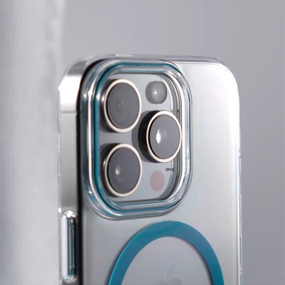 Ultra-Thin MagSafe Clear Magnetic Case with Metal Buttons for iPhone 16/15/14/13/12 Series