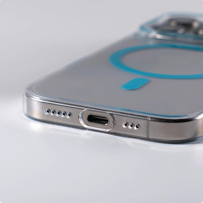 Ultra-Thin MagSafe Clear Magnetic Case with Metal Buttons for iPhone 16/15/14/13/12 Series